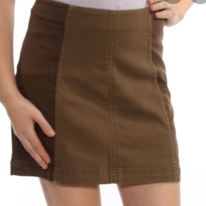 Free People Mini Denim Skirt
